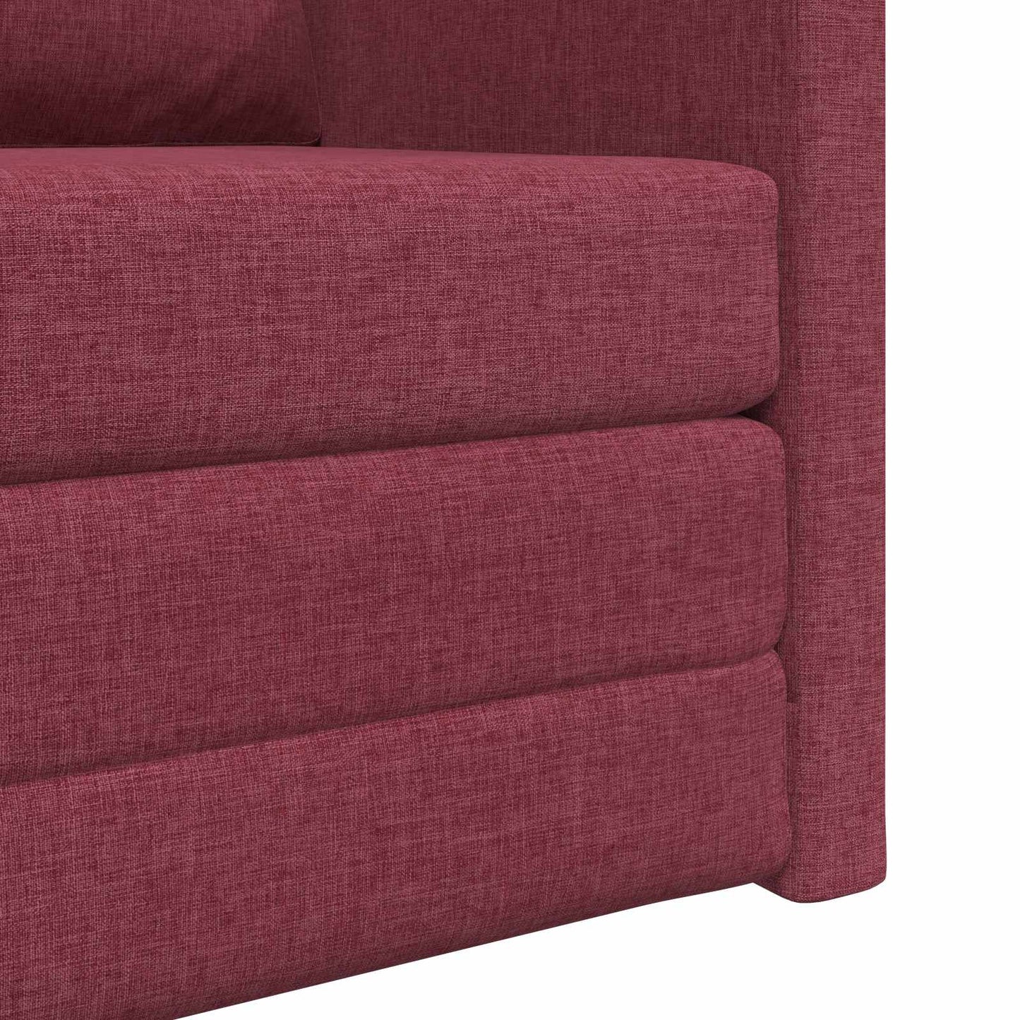 vidaXL Κρεβάτι καναπές Κόκκινο 74 x 77 x 81 εκ. ύφασμα