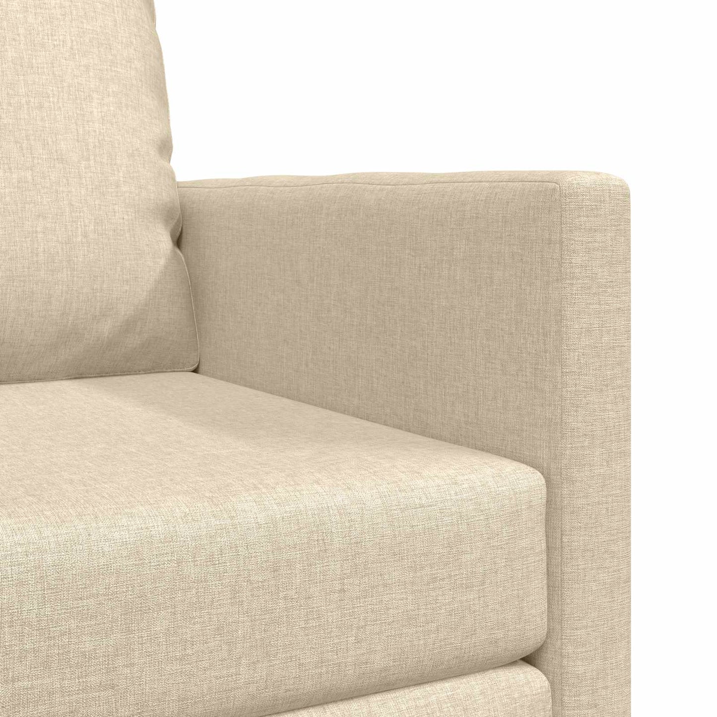 vidaXL Κρεβάτι καναπές Κρεμ 74 x 77 x 81 εκ. ύφασμα