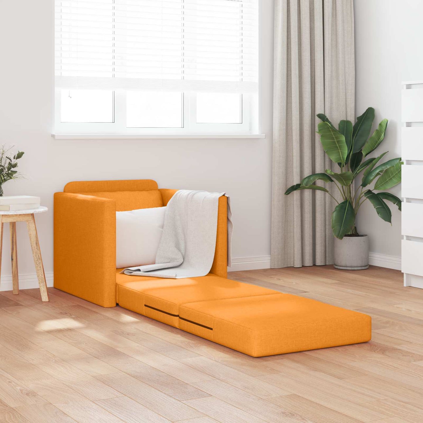 vidaXL Κρεβάτι καναπές Σκούρο κίτρινο 74 x 77 x 81 εκ. ύφασμα