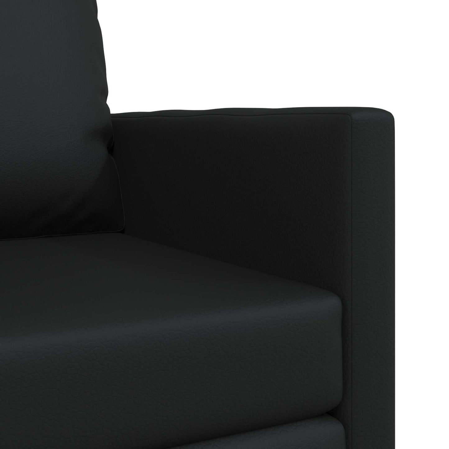 vidaXL Κρεβάτι καναπές 60cm Μαύρο Δερματίνη