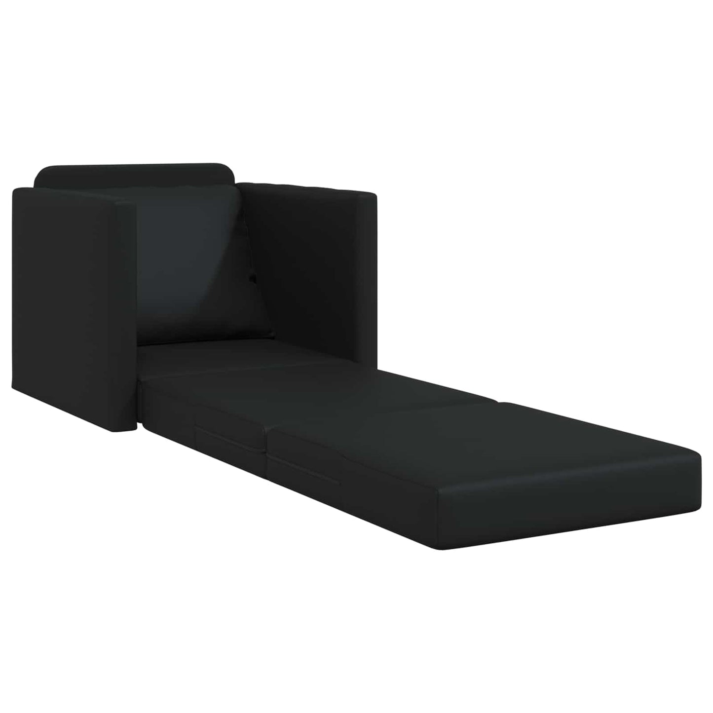 vidaXL Κρεβάτι καναπές 60cm Μαύρο Δερματίνη