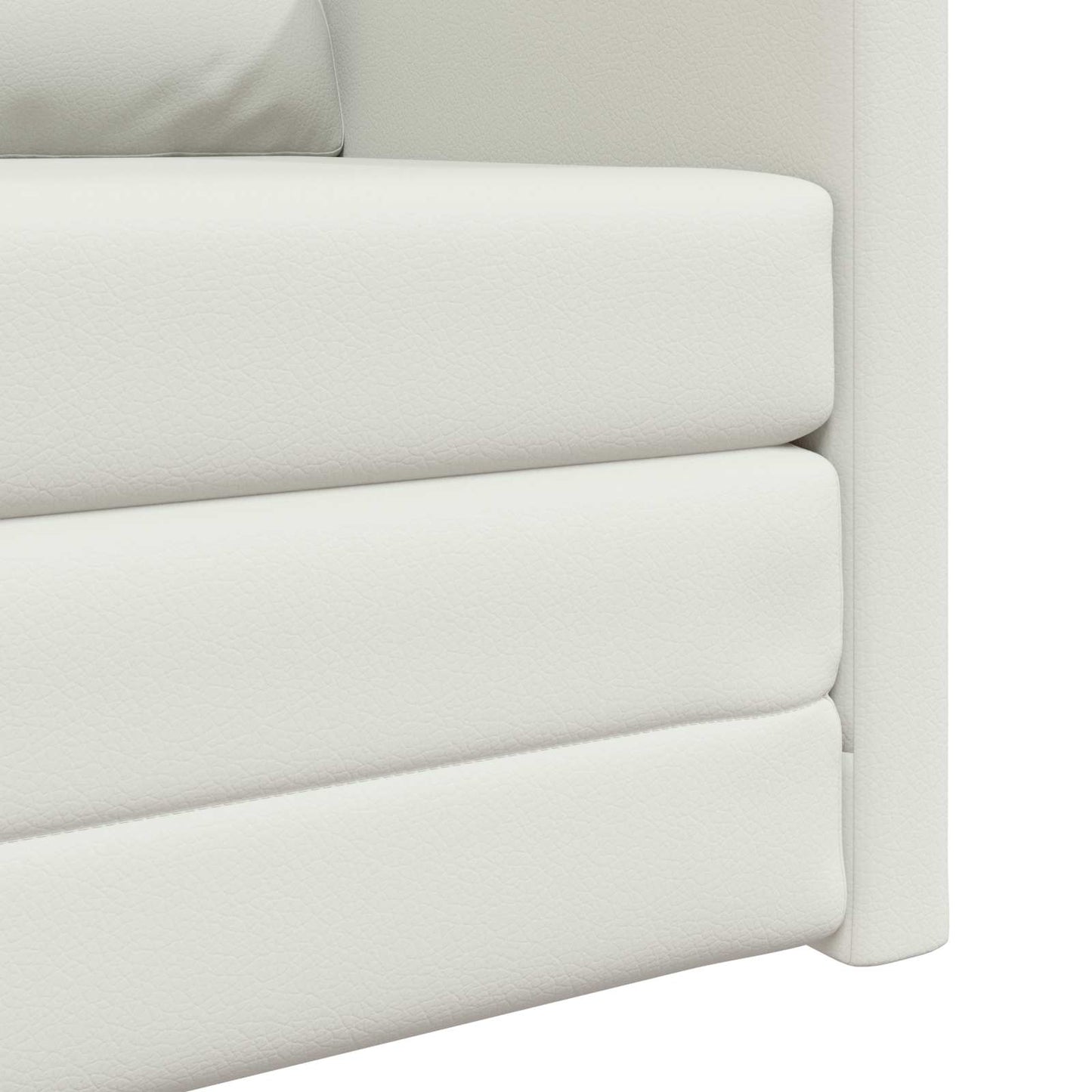 vidaXL Κρεβάτι καναπές 60cm Λευκό Δερματίνη