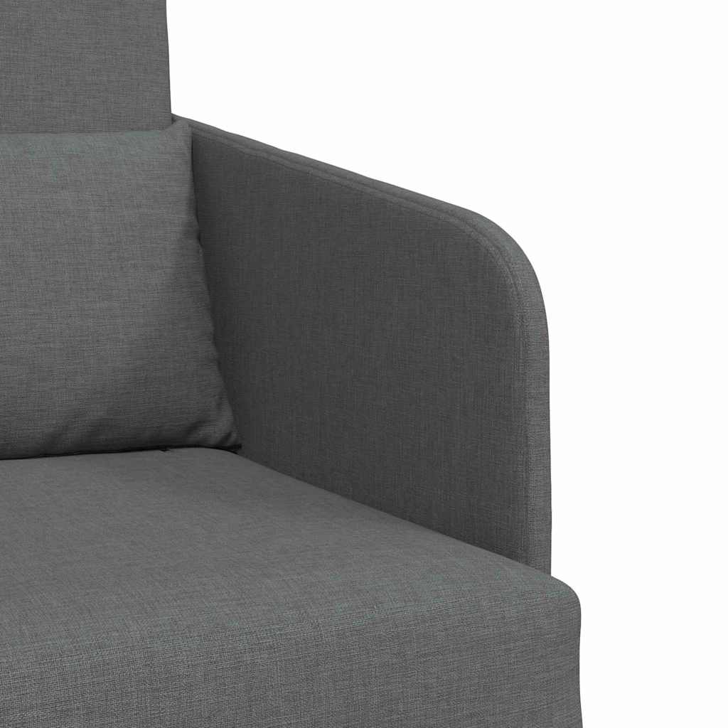 vidaXL Κρεβάτι καναπές 60cm Σκούρο Γκρι ύφασμα