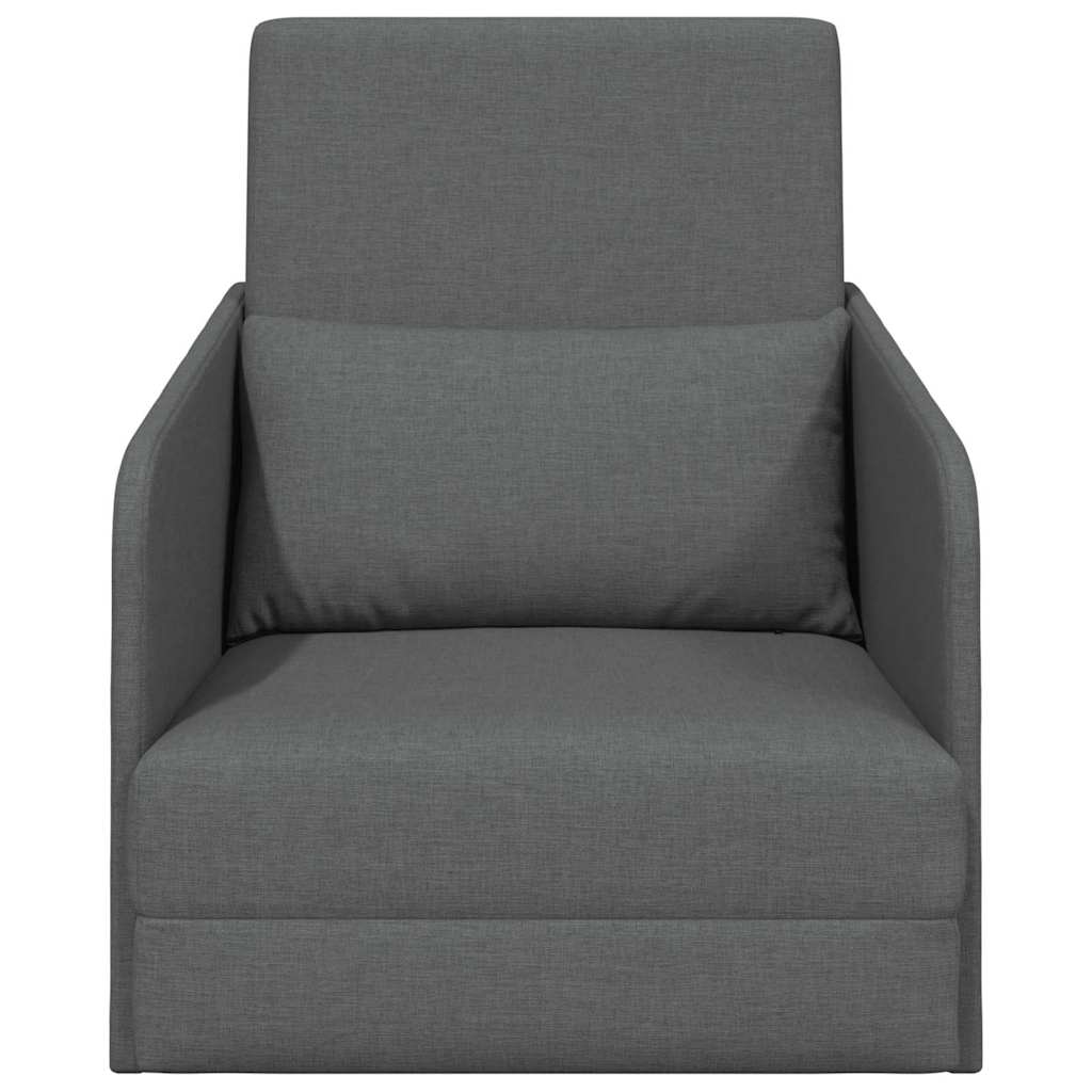 vidaXL Κρεβάτι καναπές 60cm Σκούρο Γκρι ύφασμα