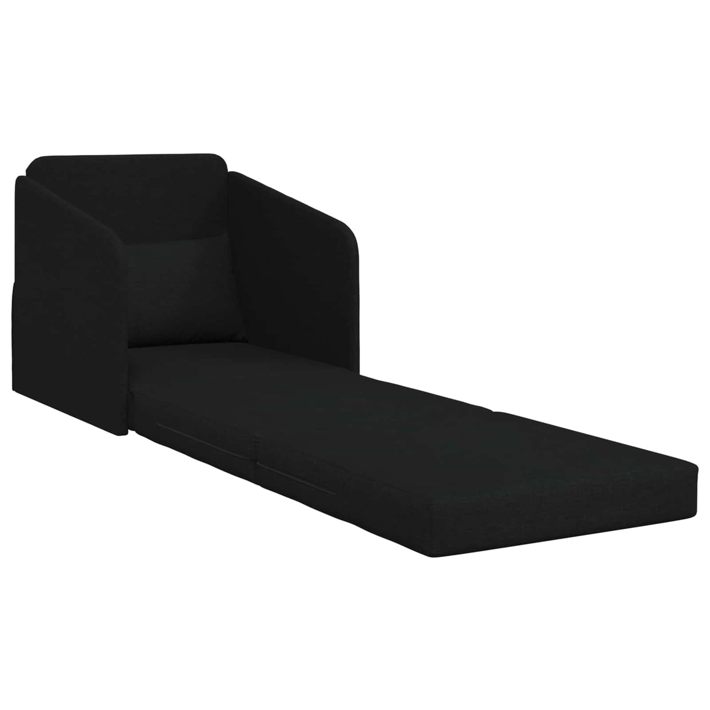 vidaXL Κρεβάτι καναπές 60cm Μαύρο ύφασμα