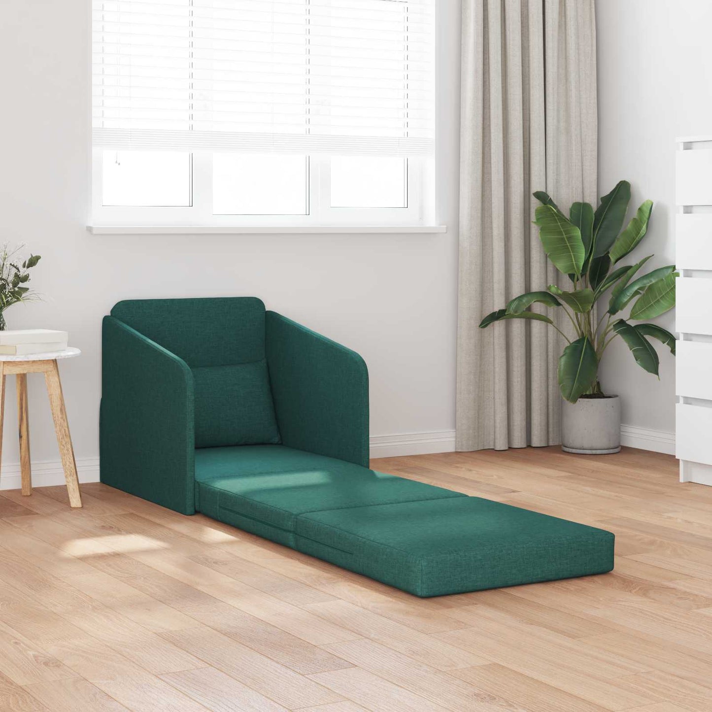 vidaXL Κρεβάτι καναπές Σκούρο Πράσινο 65 x 80 x 83 εκ. ύφασμα