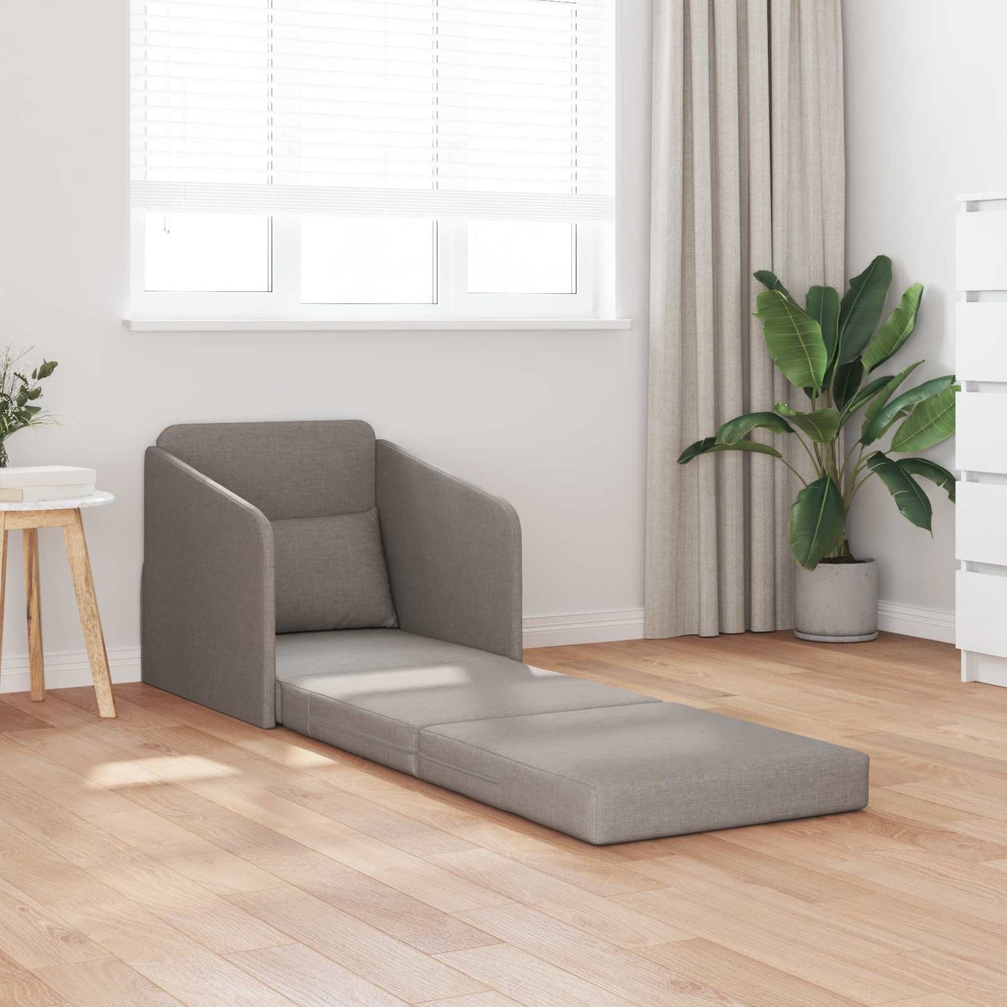 vidaXL Κρεβάτι καναπές Taupe 65 x 80 x 83 εκ. ύφασμα