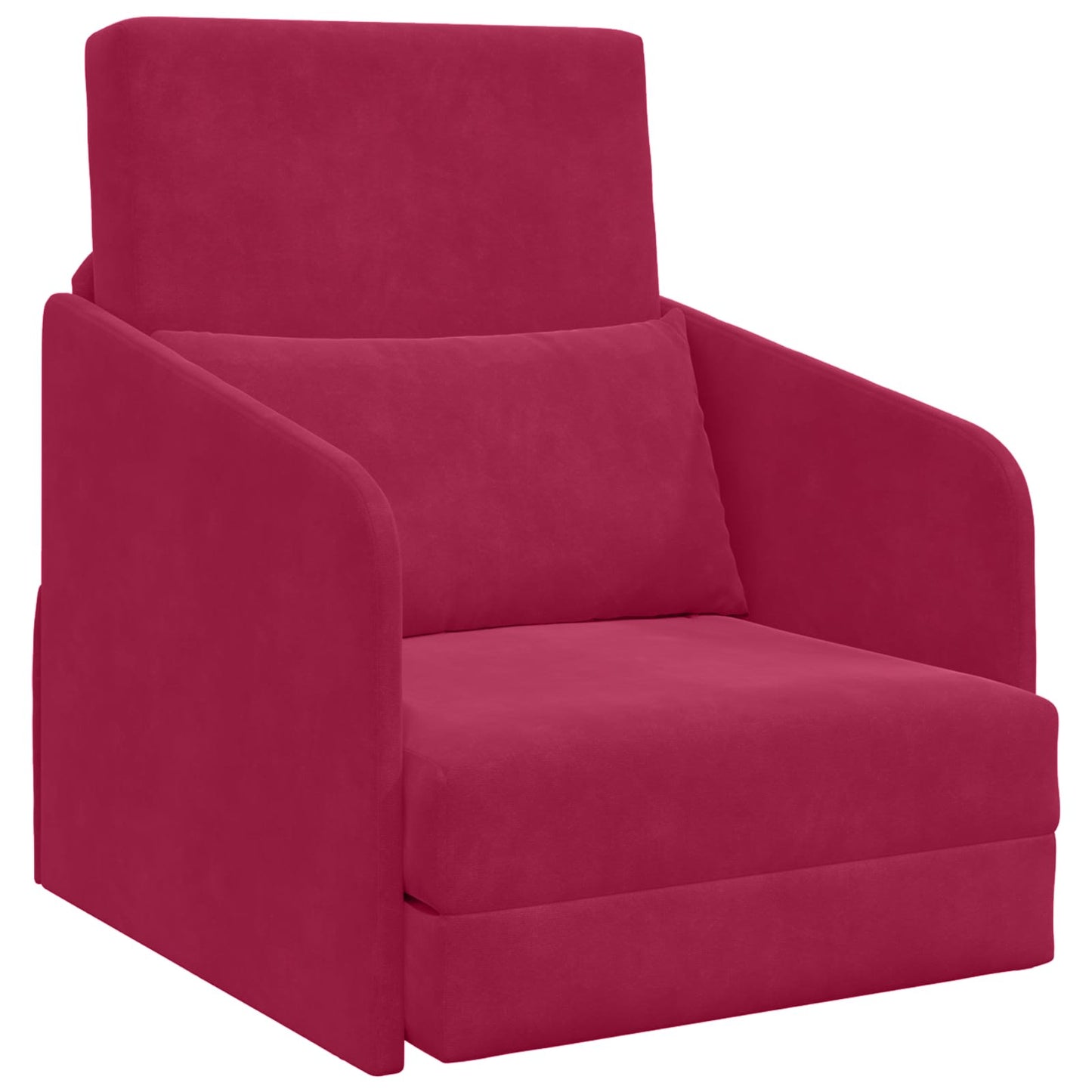 vidaXL Κρεβάτι καναπές Κόκκινο 65 x 80 x 83 εκ. Βελούδο