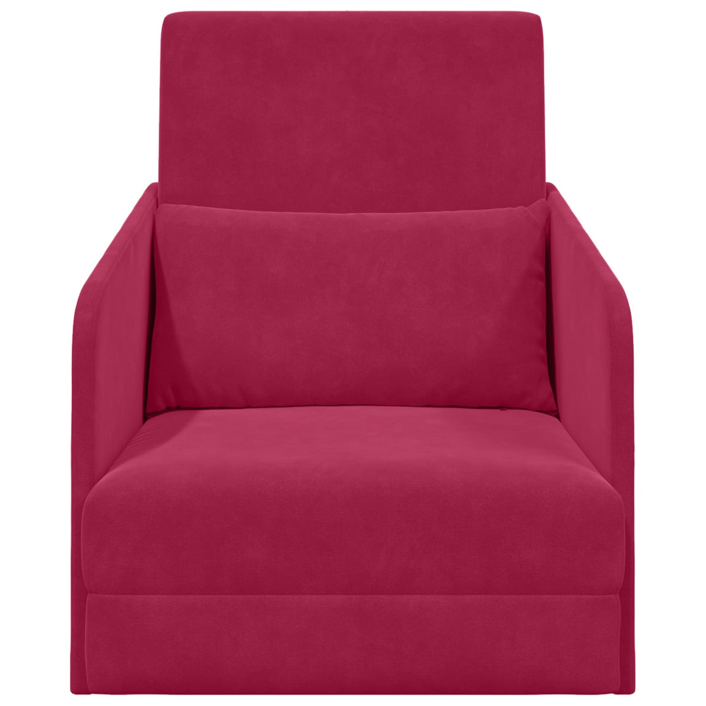 vidaXL Κρεβάτι καναπές Κόκκινο 65 x 80 x 83 εκ. Βελούδο