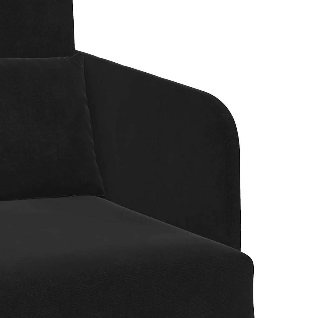 vidaXL Κρεβάτι καναπές Μαύρο 65 x 80 x 83 εκ. Βελούδο