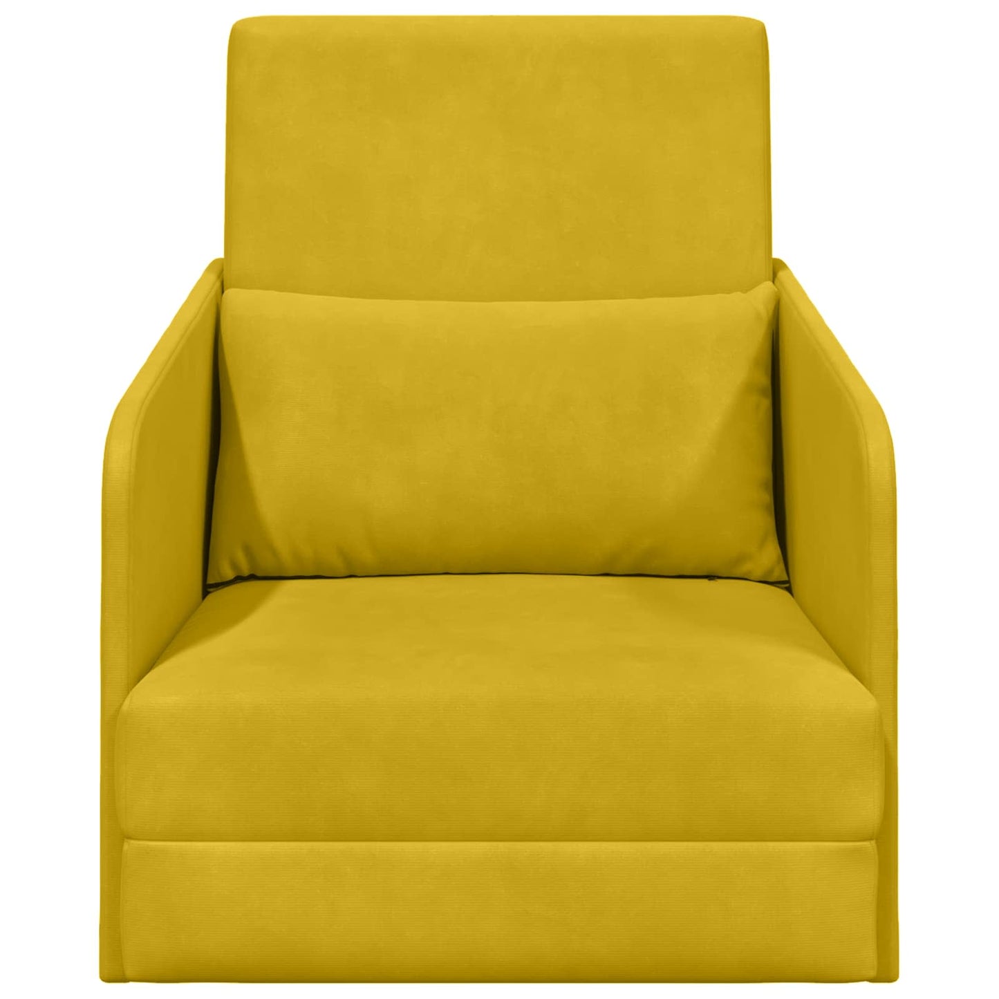 vidaXL Κρεβάτι καναπές Κίτρινο 65 x 80 x 83 εκ. Βελούδο