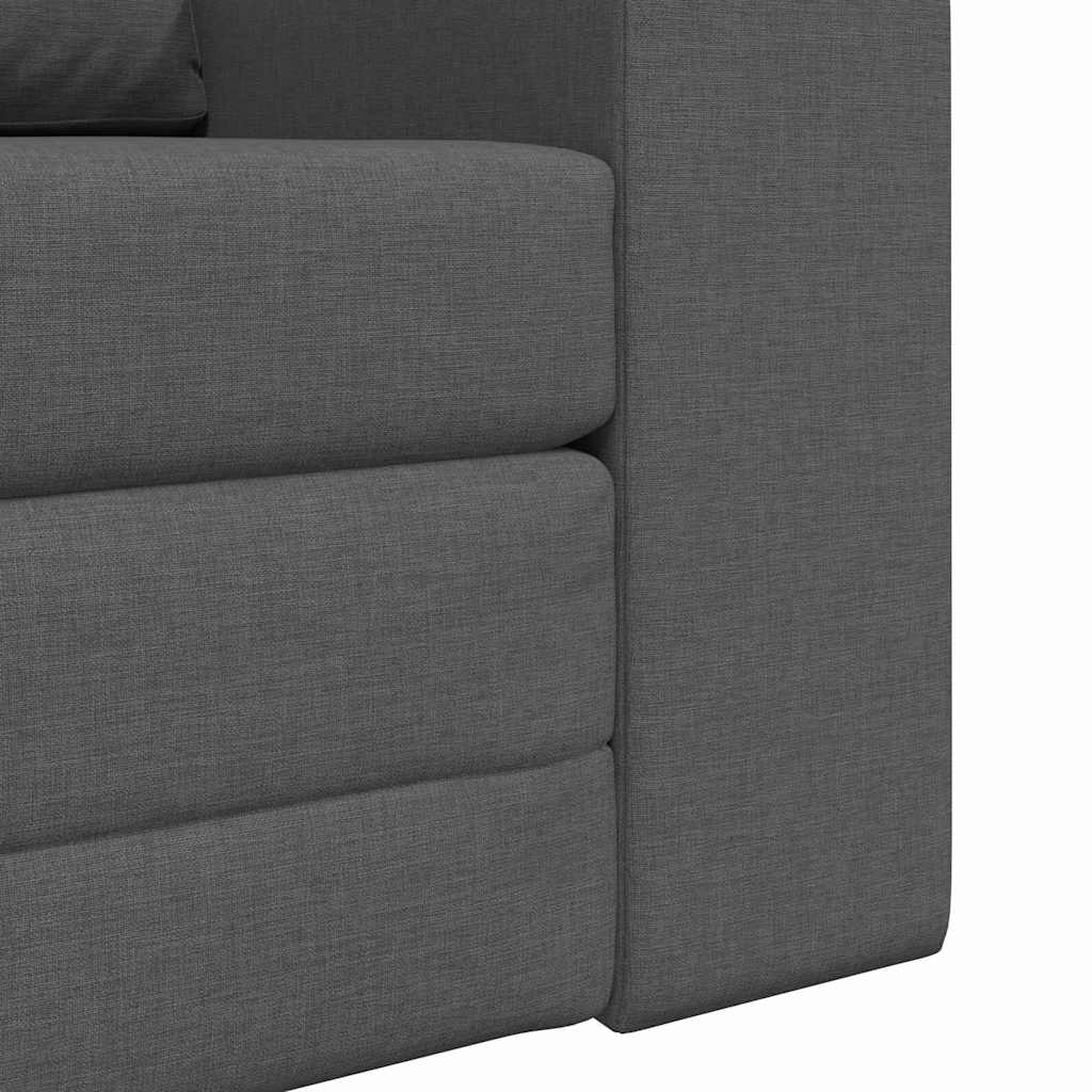 vidaXL Κρεβάτι καναπές Σκούρο Γκρι 98 x 71 x 83 εκ. ύφασμα