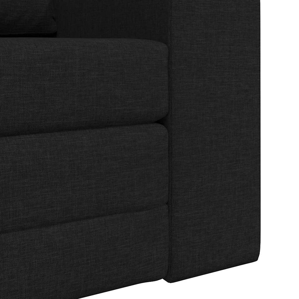 vidaXL Κρεβάτι καναπές Μαύρο 98 x 71 x 83 εκ. ύφασμα