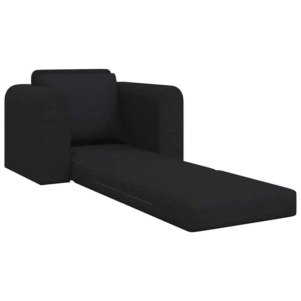 vidaXL Κρεβάτι καναπές Μαύρο 98 x 71 x 83 εκ. ύφασμα