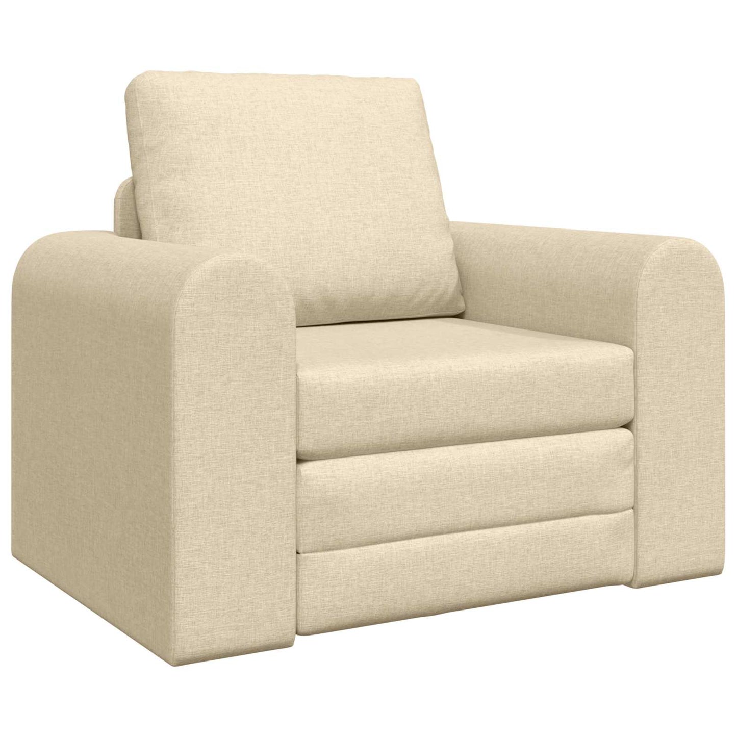 vidaXL Κρεβάτι καναπές Κρεμ 98 x 71 x 83 εκ. ύφασμα