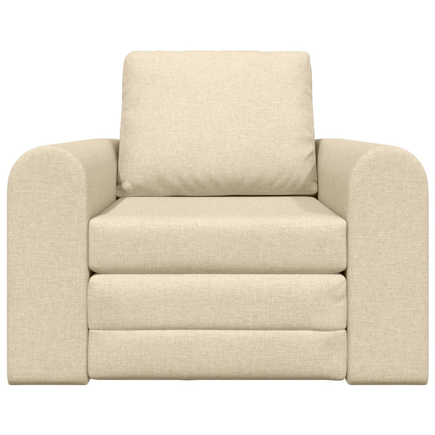 vidaXL Κρεβάτι καναπές Κρεμ 98 x 71 x 83 εκ. ύφασμα