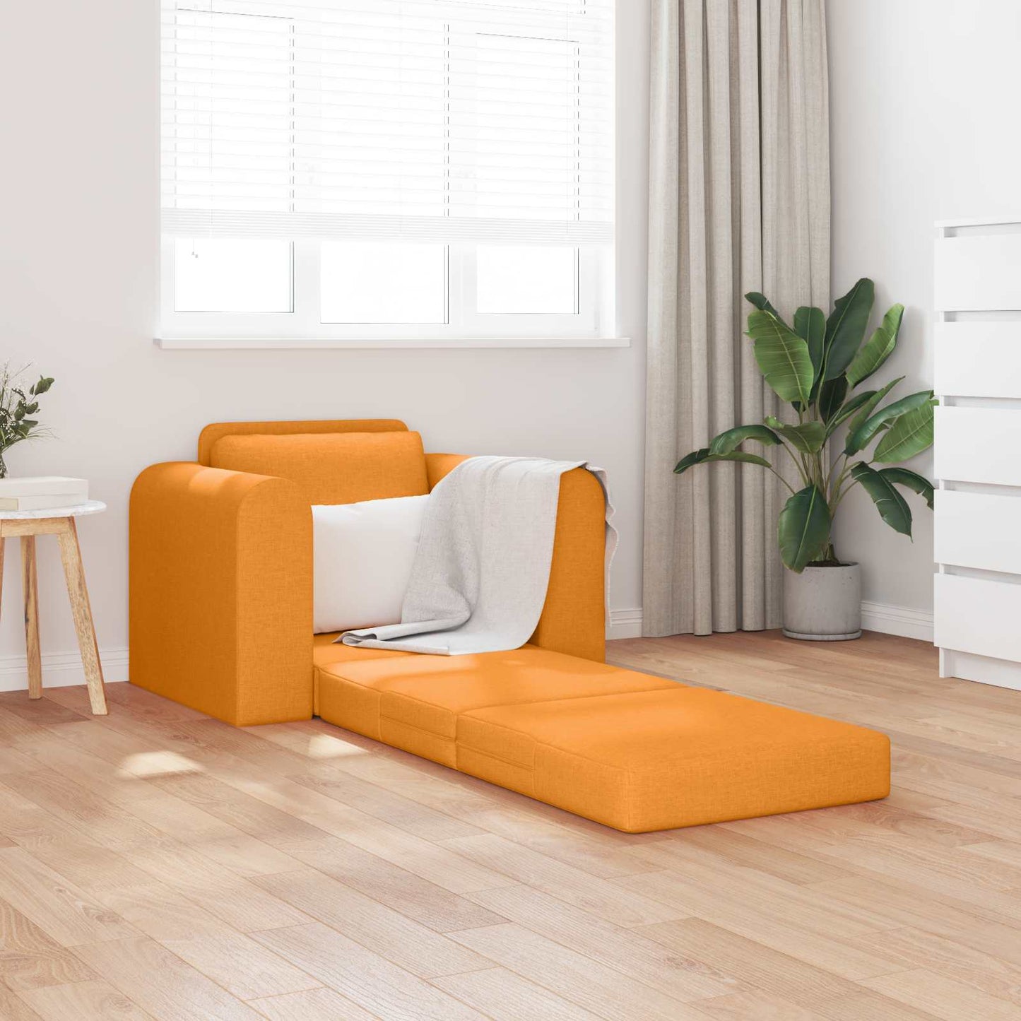 vidaXL Κρεβάτι καναπές Σκούρο κίτρινο 98 x 71 x 83 εκ. ύφασμα