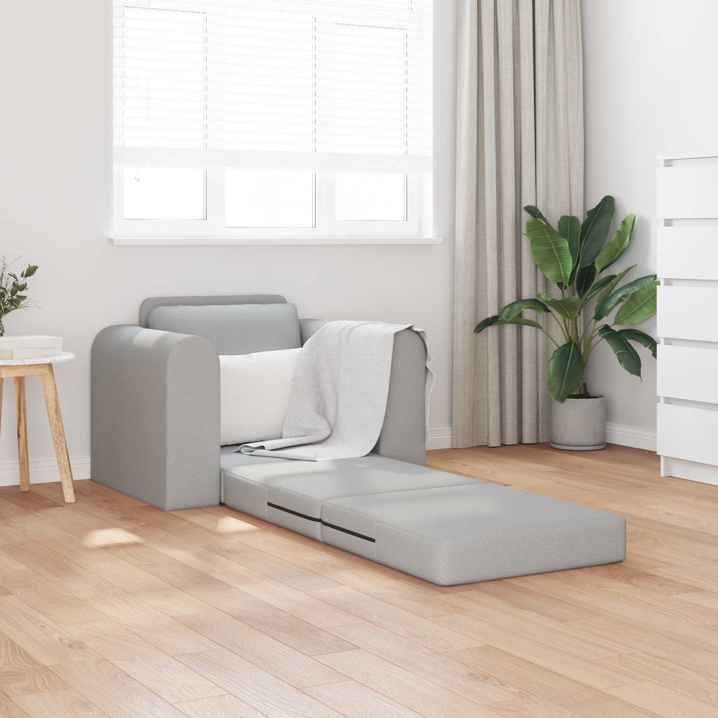 vidaXL Κρεβάτι καναπές Σκίουρος Γκρί 98 x 71 x 83 εκ. ύφασμα