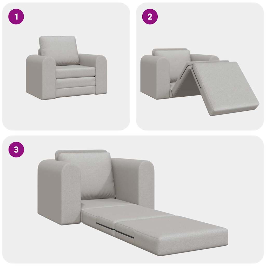 vidaXL Κρεβάτι καναπές Σκίουρος Γκρί 98 x 71 x 83 εκ. ύφασμα
