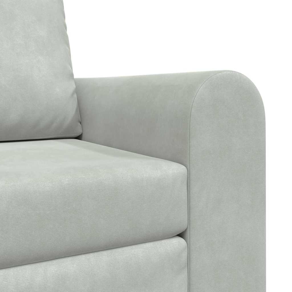 vidaXL Κρεβάτι καναπές Ανοιχτό γκρι 98 x 71 x 83 εκ. Βελούδο