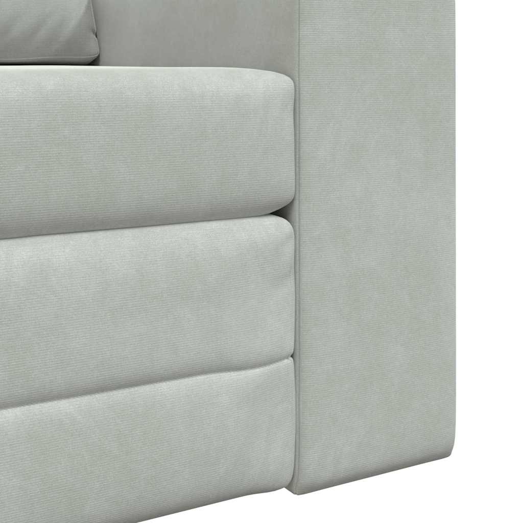 vidaXL Κρεβάτι καναπές Ανοιχτό γκρι 98 x 71 x 83 εκ. Βελούδο