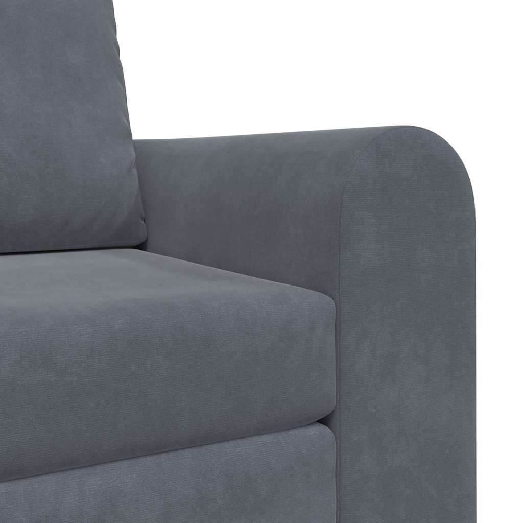 vidaXL Κρεβάτι καναπές Σκούρο Γκρι 98 x 71 x 83 εκ. Βελούδο
