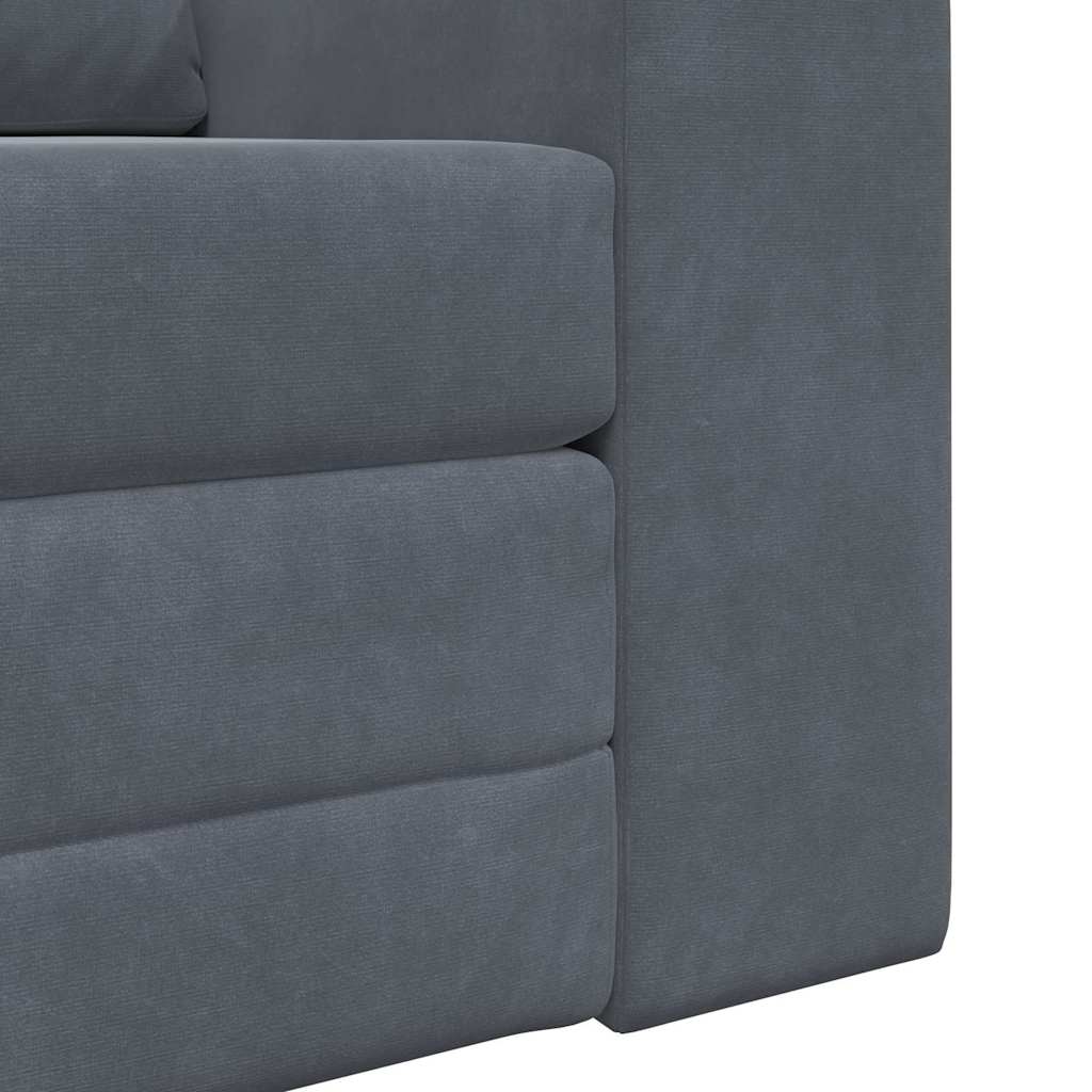 vidaXL Κρεβάτι καναπές Σκούρο Γκρι 98 x 71 x 83 εκ. Βελούδο
