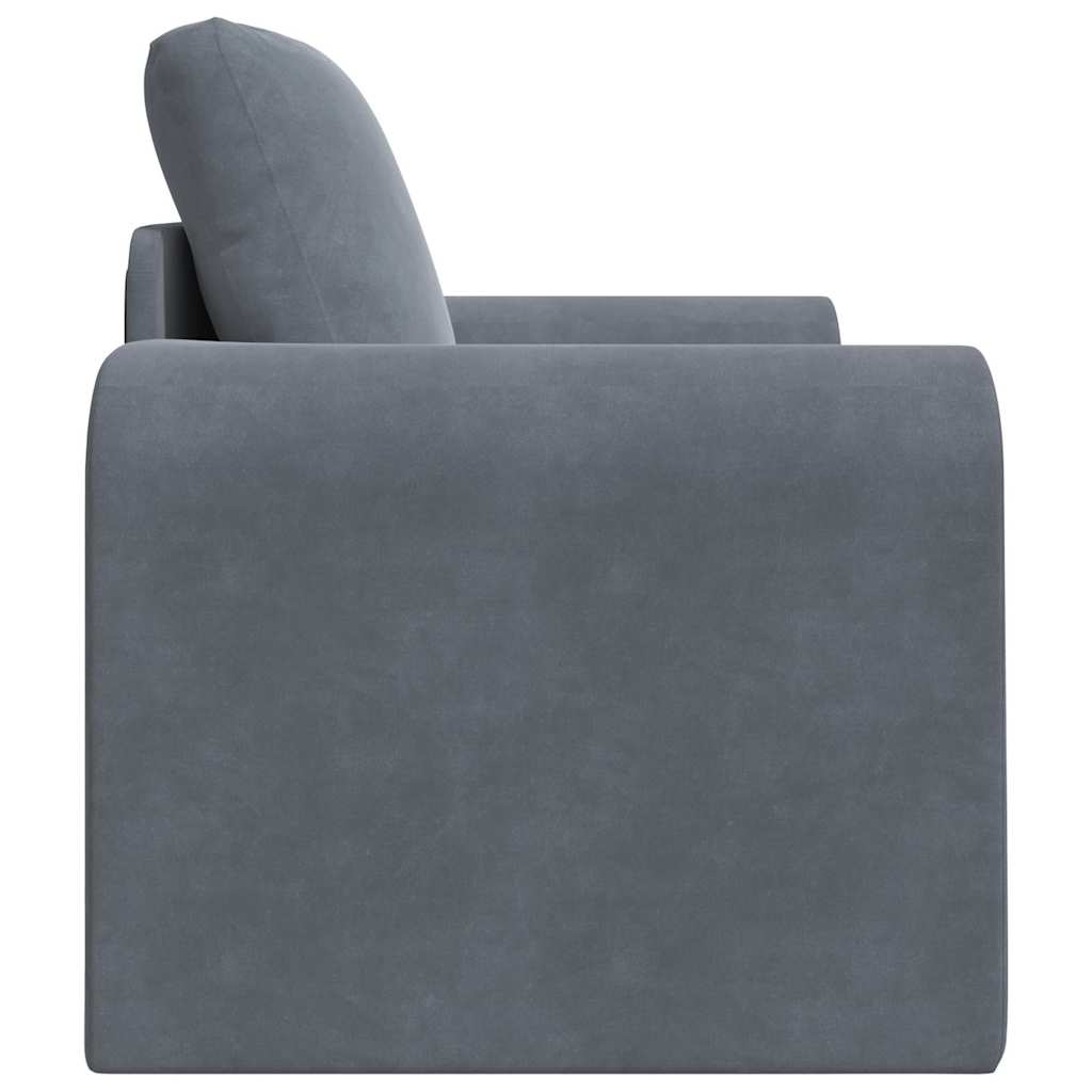vidaXL Κρεβάτι καναπές Σκούρο Γκρι 98 x 71 x 83 εκ. Βελούδο