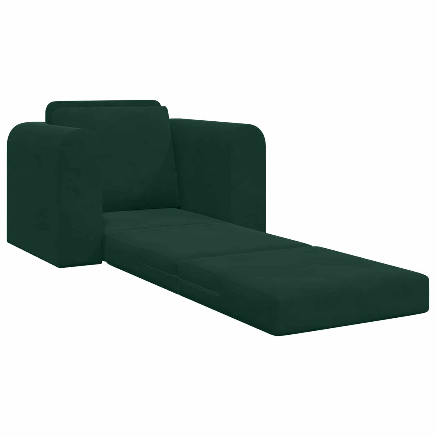 vidaXL Κρεβάτι καναπές Σκούρο Πράσινο 98 x 71 x 83 εκ. Βελούδο