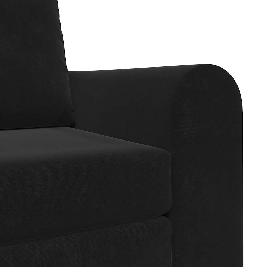vidaXL Κρεβάτι καναπές Μαύρο 98 x 71 x 83 εκ. Βελούδο