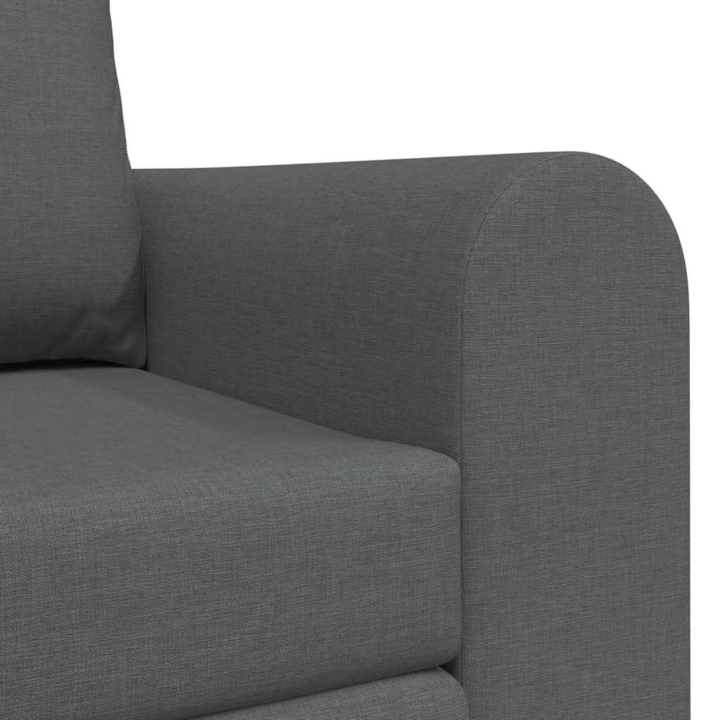 vidaXL Κρεβάτι καναπές 60cm Σκούρο Γκρι ύφασμα