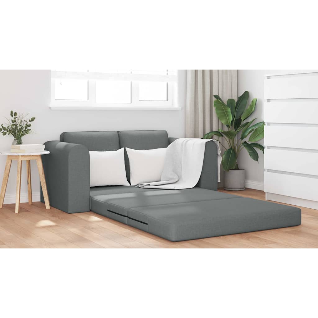 vidaXL Κρεβάτι καναπές 60cm Σκούρο Γκρι ύφασμα