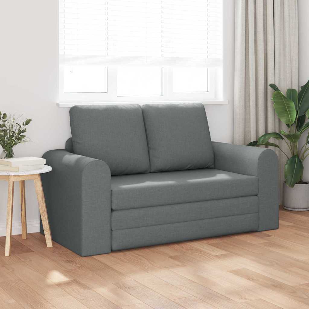 vidaXL Κρεβάτι καναπές 60cm Σκούρο Γκρι ύφασμα