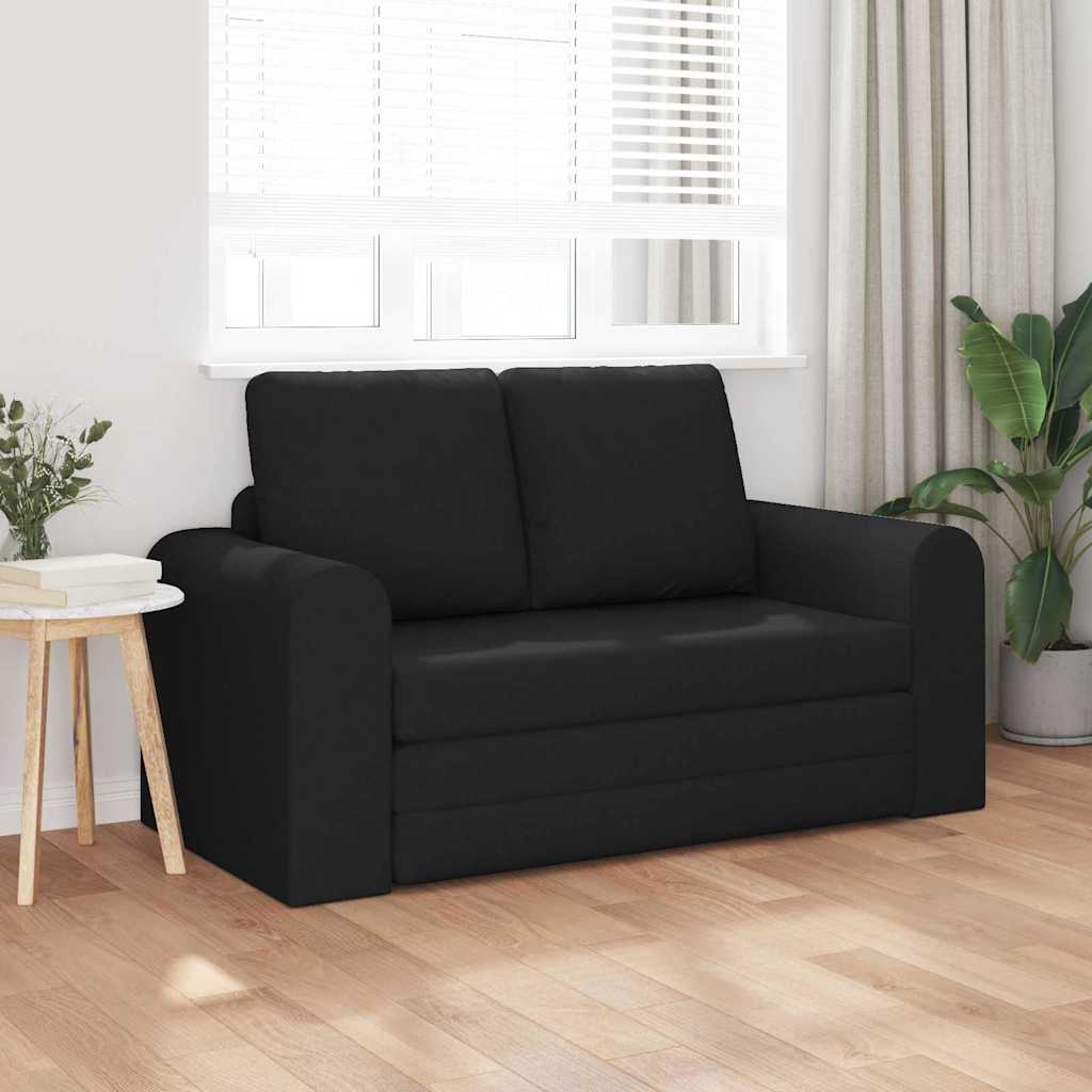 vidaXL Κρεβάτι καναπές 60cm Μαύρο ύφασμα