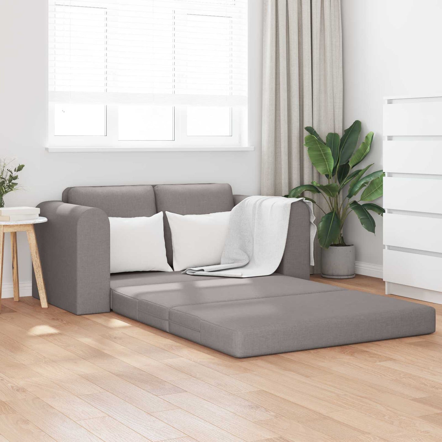 vidaXL Κρεβάτι καναπές 60cm Taupe ύφασμα