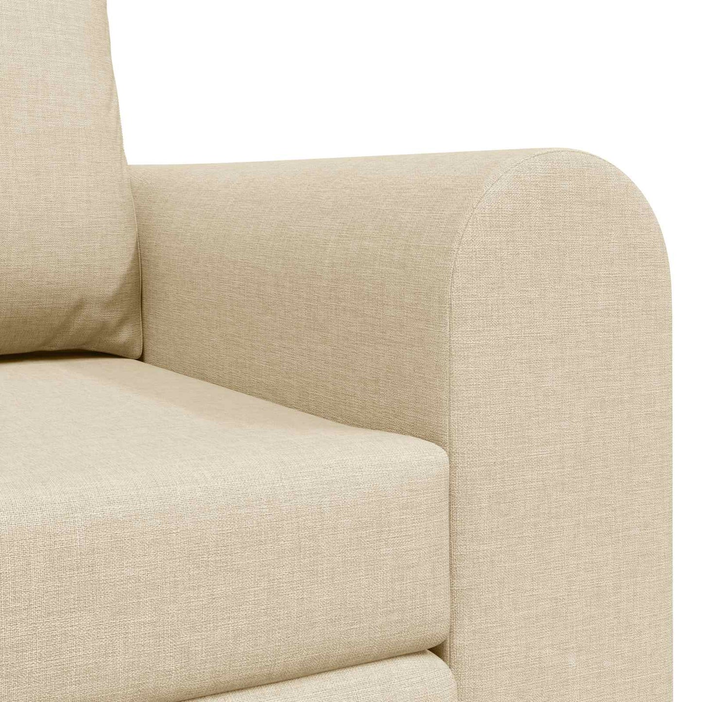 vidaXL Κρεβάτι καναπές 60cm Κρεμ ύφασμα