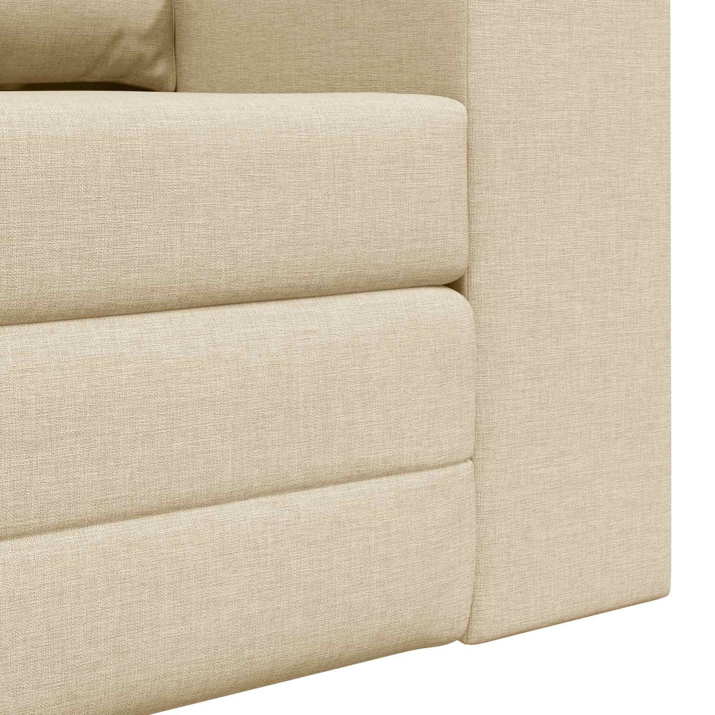 vidaXL Κρεβάτι καναπές 60cm Κρεμ ύφασμα