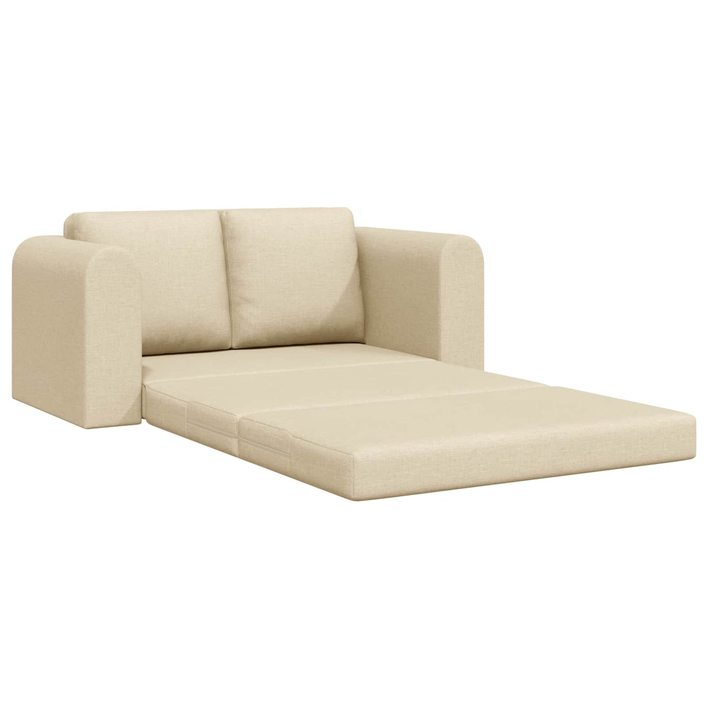 vidaXL Κρεβάτι καναπές 60cm Κρεμ ύφασμα
