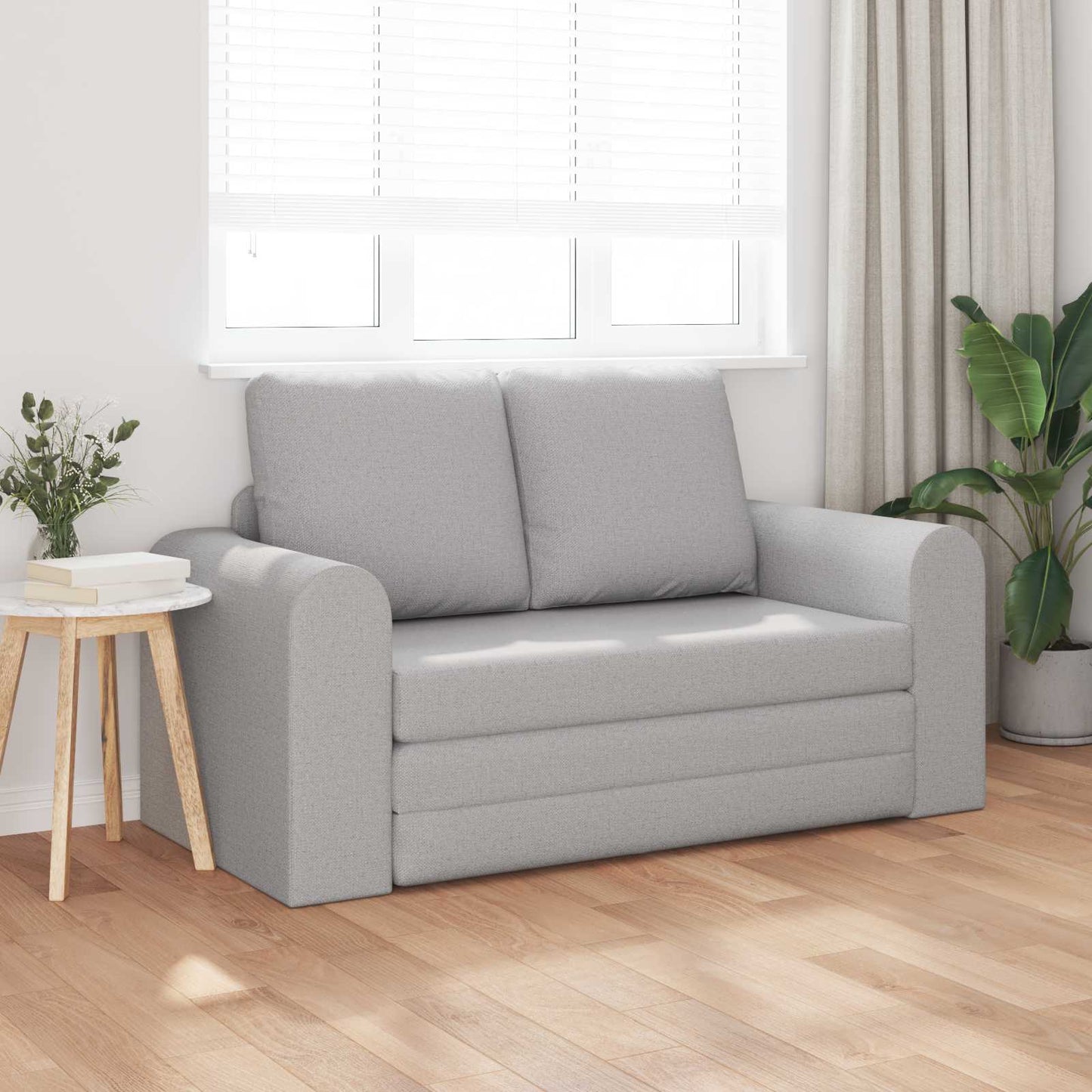 vidaXL Κρεβάτι καναπές 60cm Σκίουρος Γκρί ύφασμα