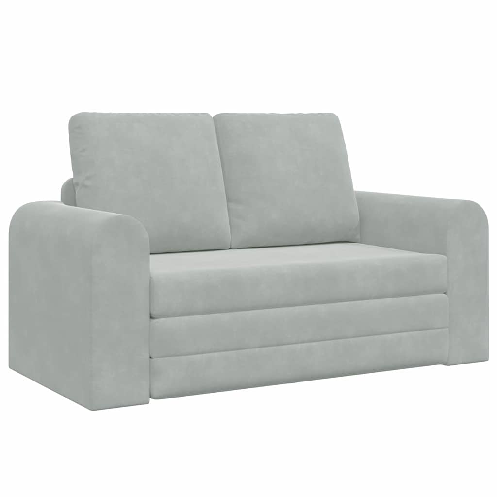 vidaXL Κρεβάτι καναπές 60cm Ανοιχτό γκρι Βελούδο