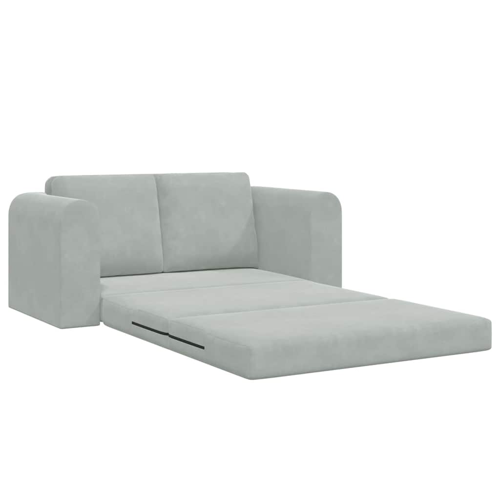 vidaXL Κρεβάτι καναπές 60cm Ανοιχτό γκρι Βελούδο