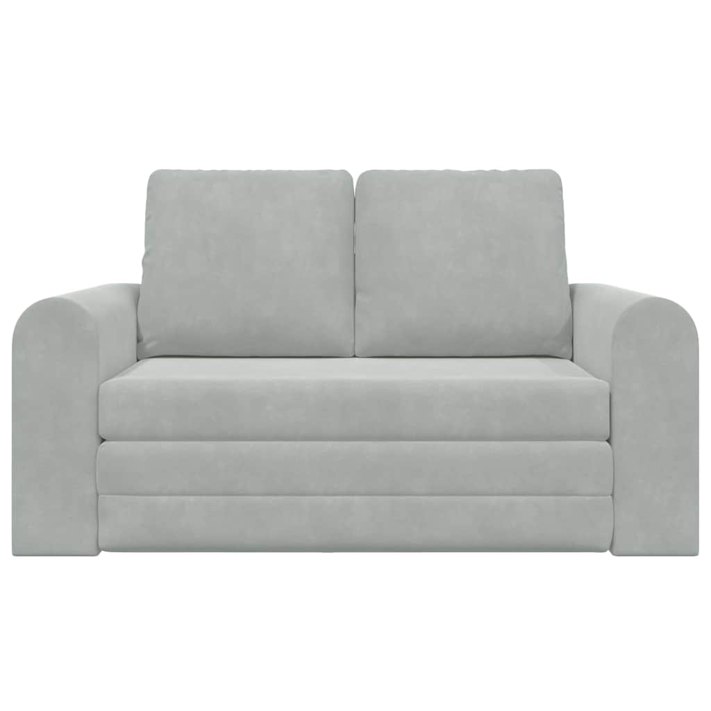 vidaXL Κρεβάτι καναπές 60cm Ανοιχτό γκρι Βελούδο