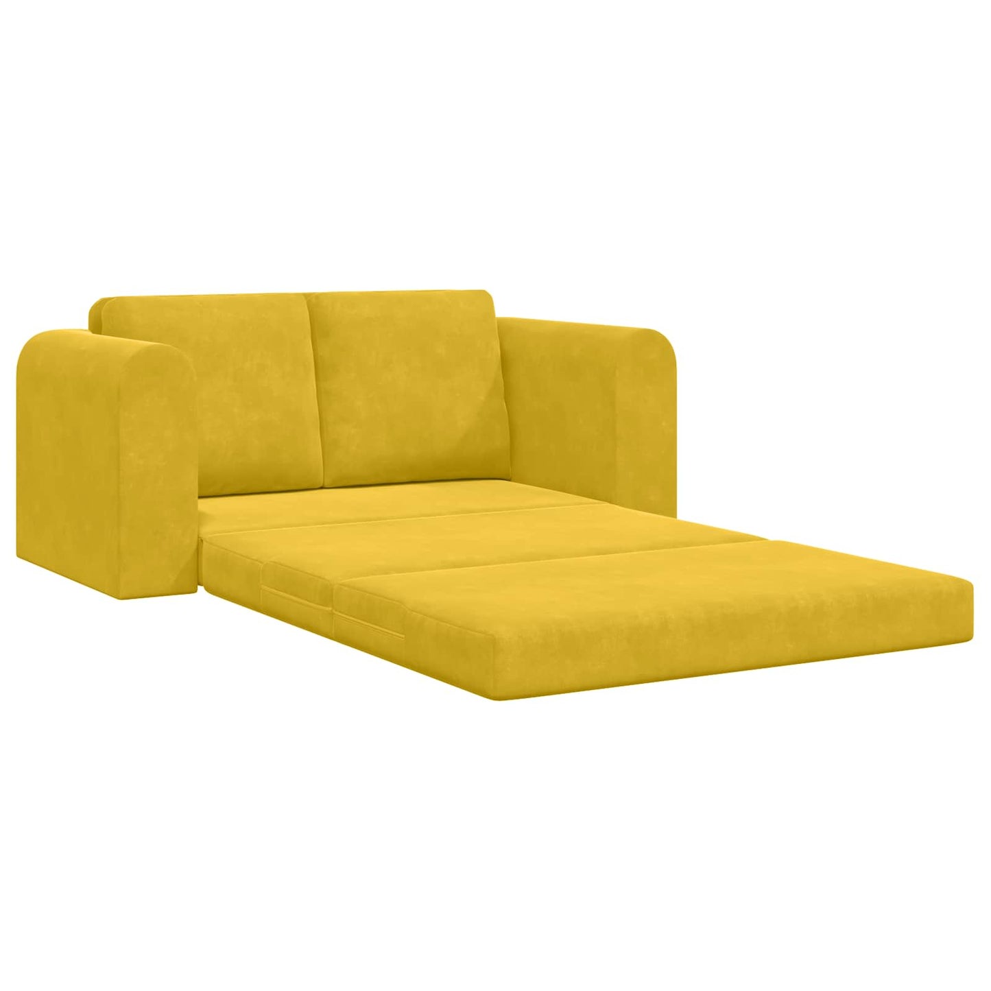 vidaXL Κρεβάτι καναπές Κίτρινο 148 x 71 x 83 εκ. Βελούδο
