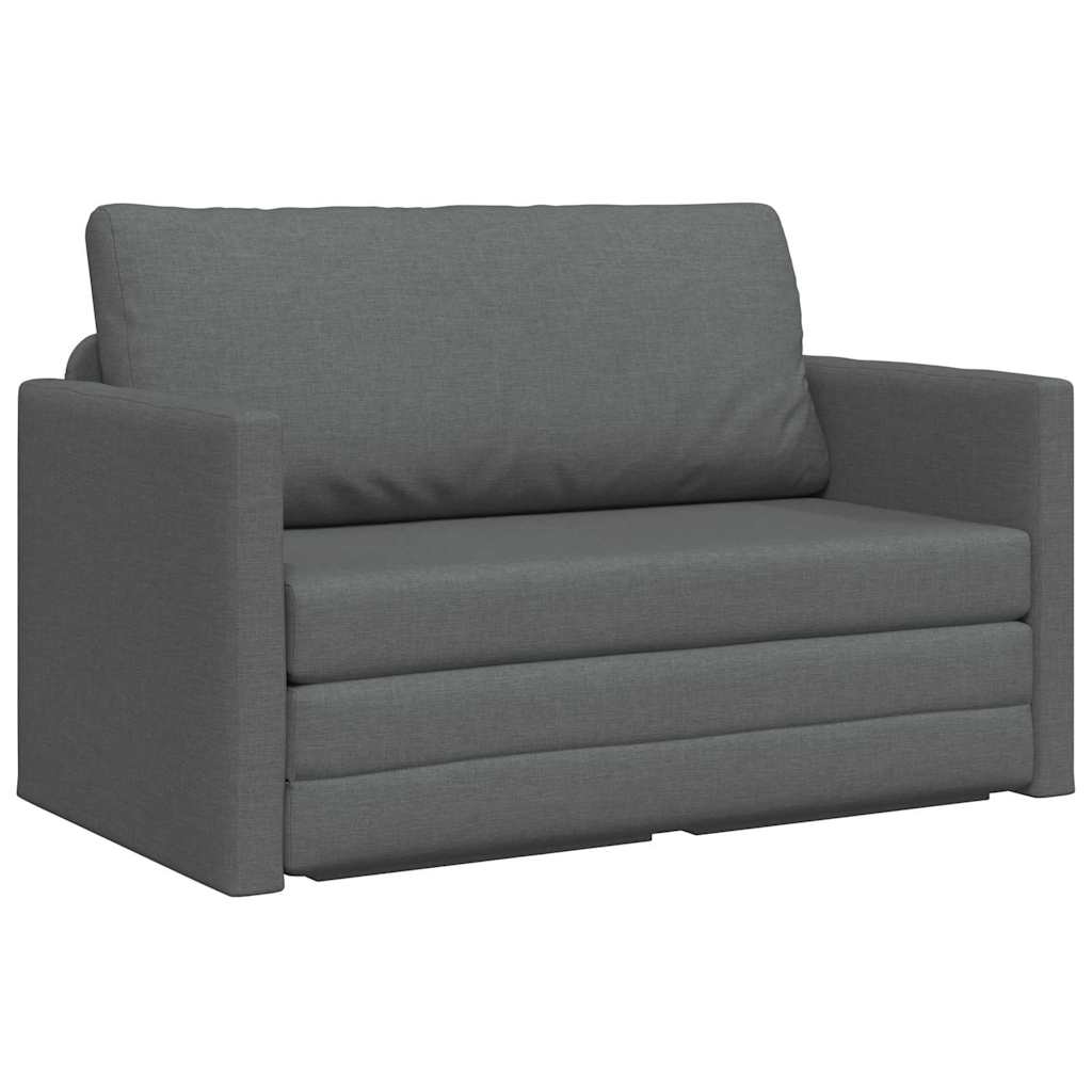 vidaXL Κρεβάτι καναπές 110cm Σκούρο Γκρι ύφασμα