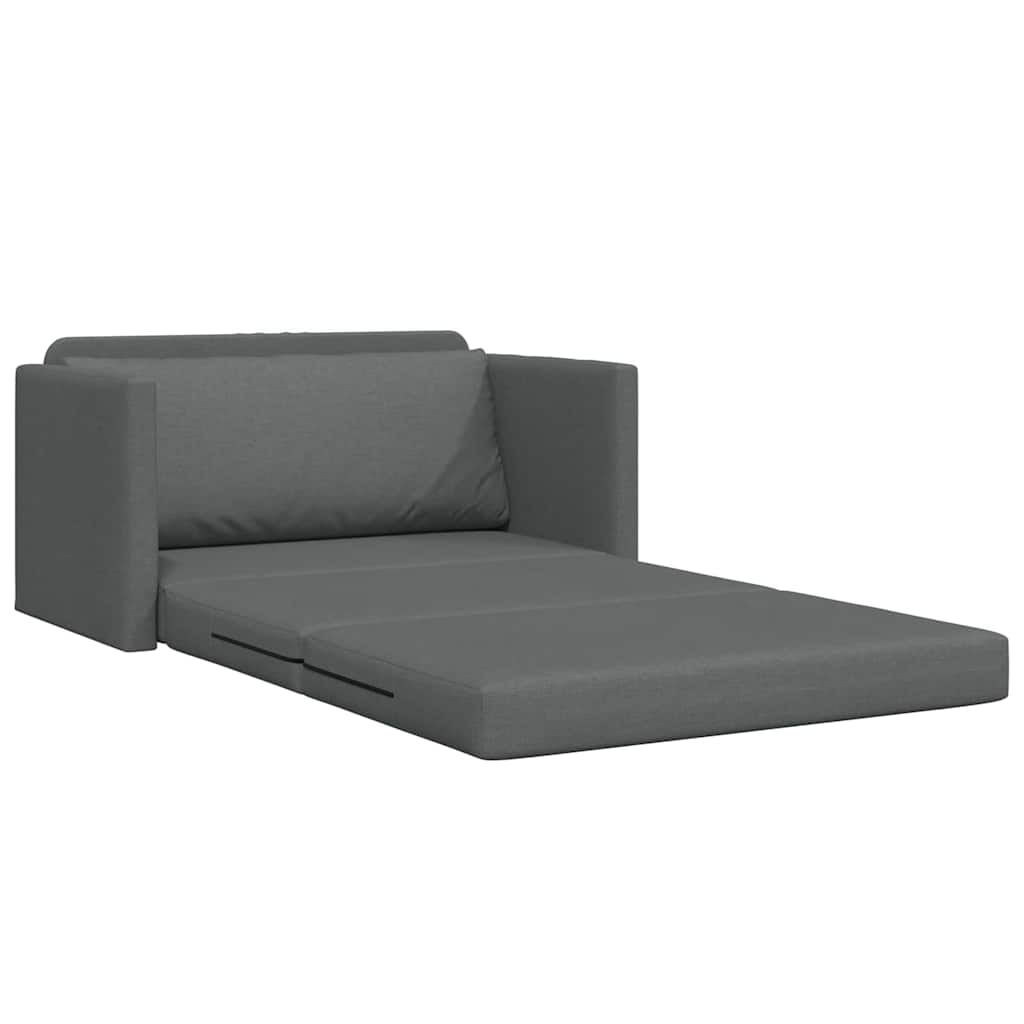 vidaXL Κρεβάτι καναπές 110cm Σκούρο Γκρι ύφασμα