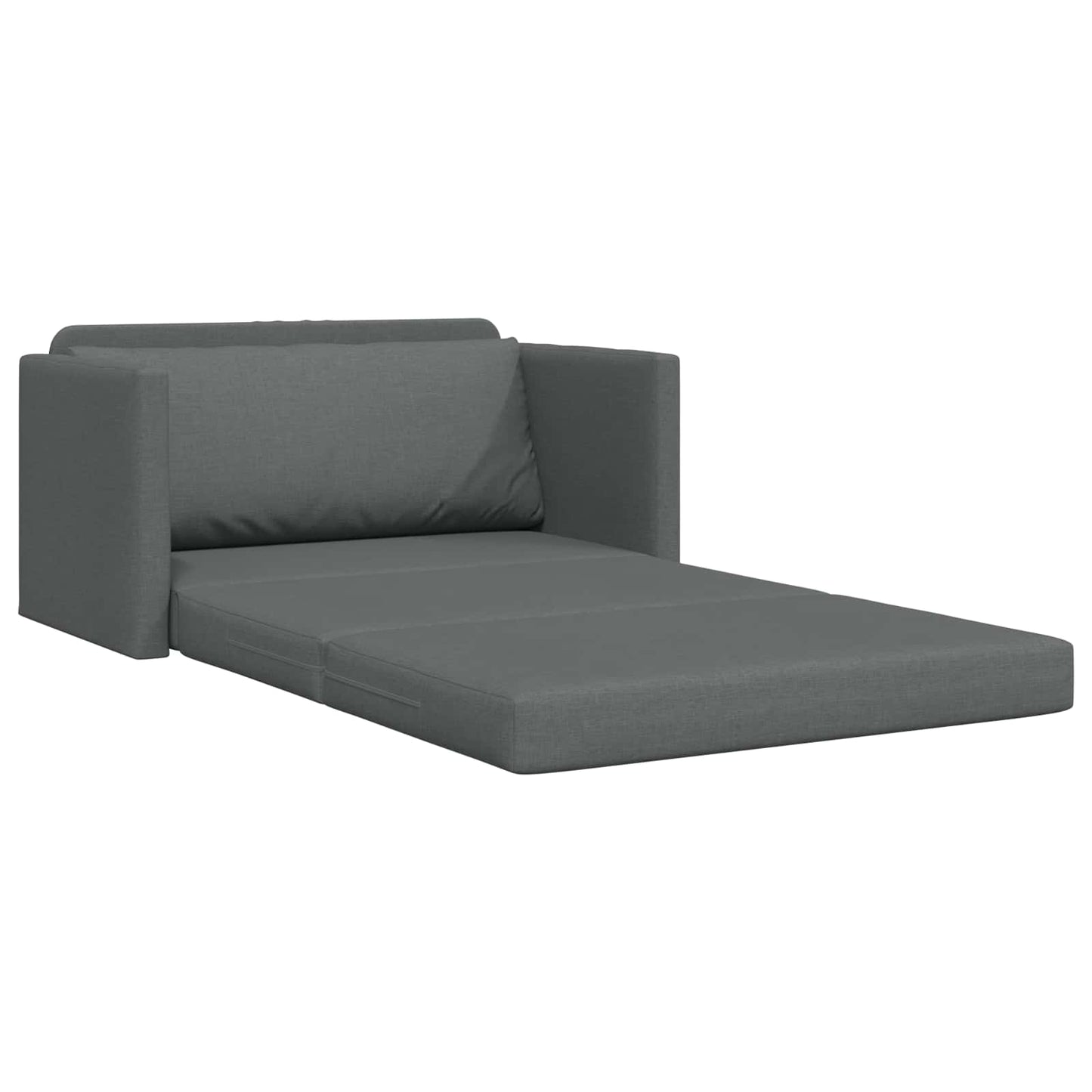 vidaXL Κρεβάτι καναπές 110cm Σκούρο Γκρι ύφασμα