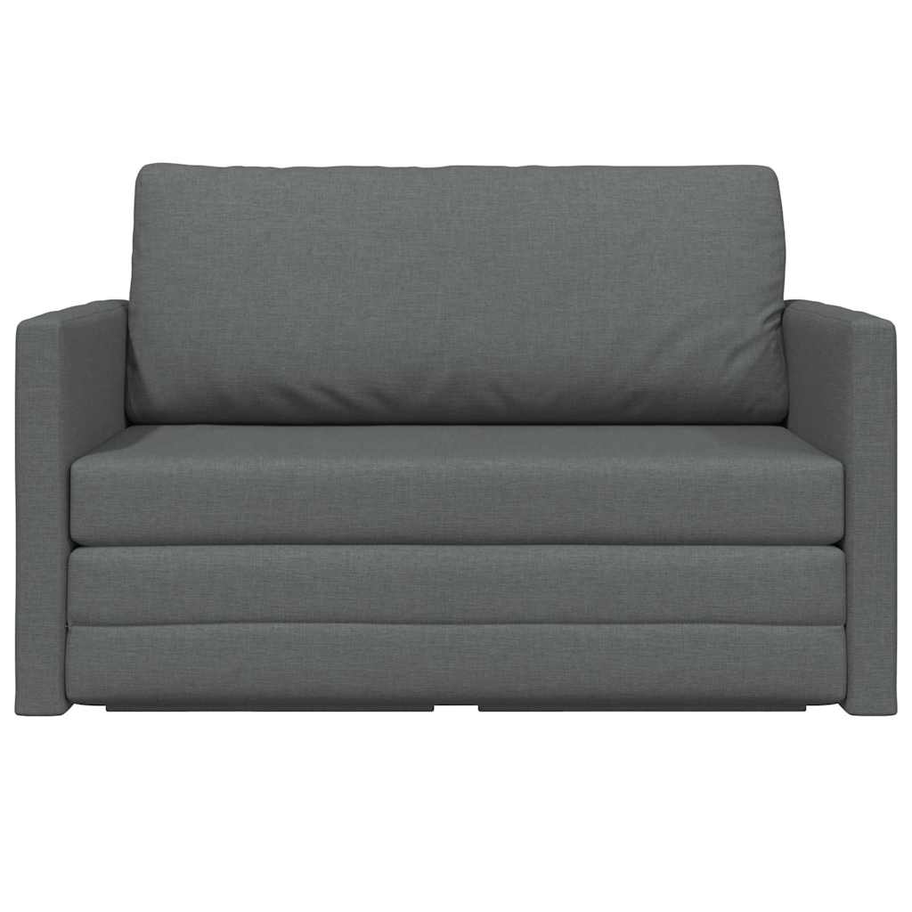 vidaXL Κρεβάτι καναπές 110cm Σκούρο Γκρι ύφασμα