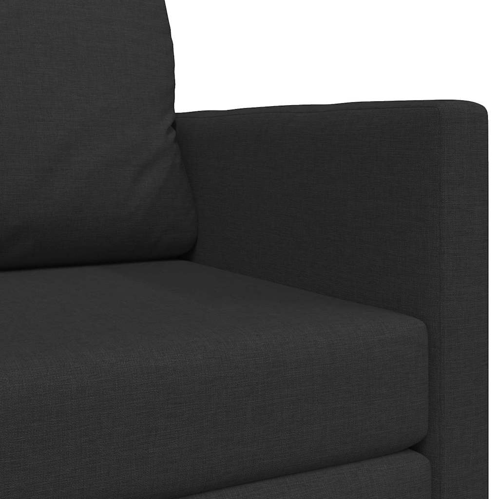 vidaXL Κρεβάτι καναπές 110cm Μαύρο ύφασμα
