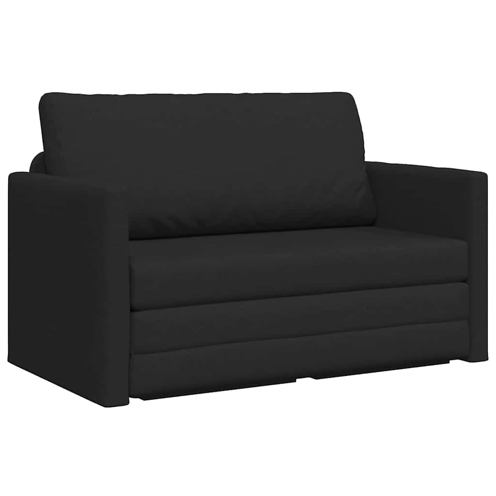 vidaXL Κρεβάτι καναπές 110cm Μαύρο ύφασμα