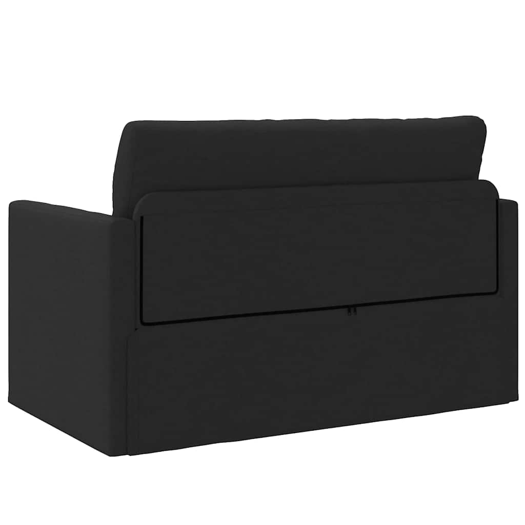 vidaXL Κρεβάτι καναπές 110cm Μαύρο ύφασμα